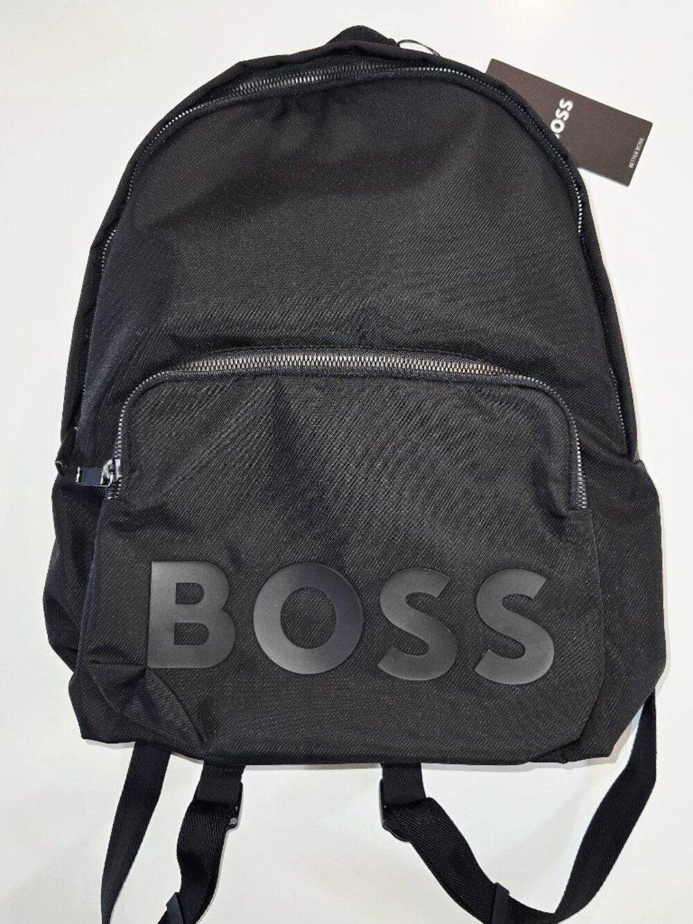 HUGO BOSS Tonal Logo Nylon Backpack